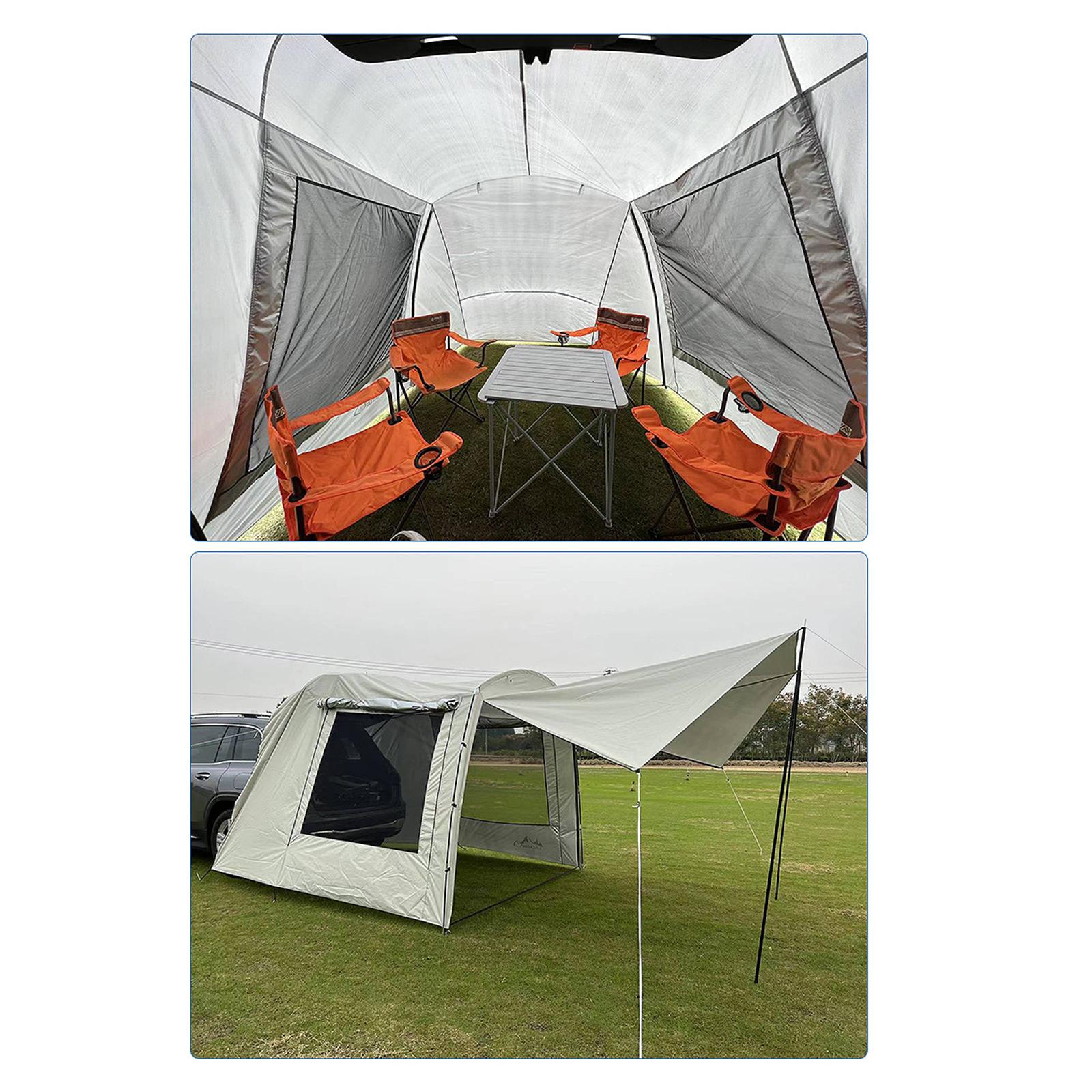 Cheap Goat Tents Car Rear Tent Extension Waterproof Camping Shelter Canopy SUV Trunk Tent Car Shade Awning for Outdoor Travel Barbecue Picnic   